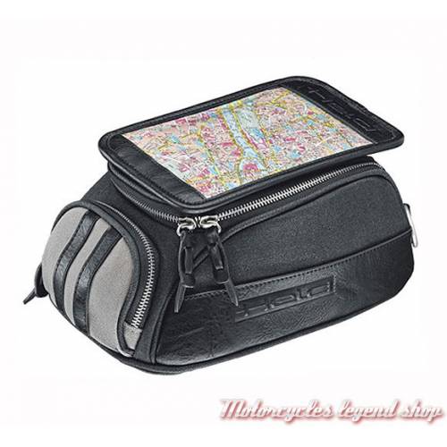 Sacoche réservoir Held, aimantée, gris, noir, coton, similicuir, 4 litres, 4741
