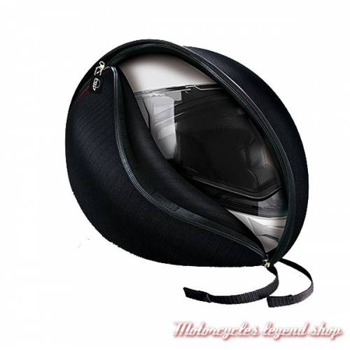 Housse casque et fixation antivol K360 Ozip, ultra résistant, sangle kevlar, cadenas