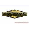 Pin's Harley-Davidson, metal noir et jaune, 241348