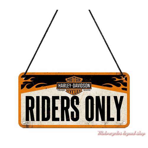 Plaque métal Riders Only Harley-Davidson