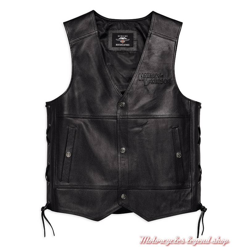 gilet cuir harley davidson occasion