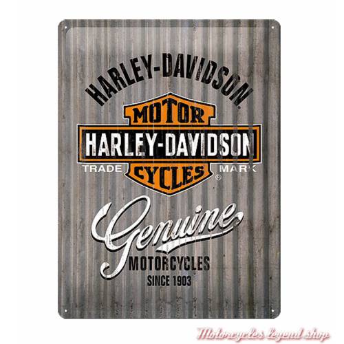 Plaque métal Genuine Harley-Davidson