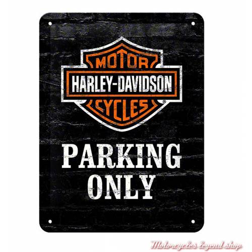 Plaque métal Parking Only Harley-Davidson