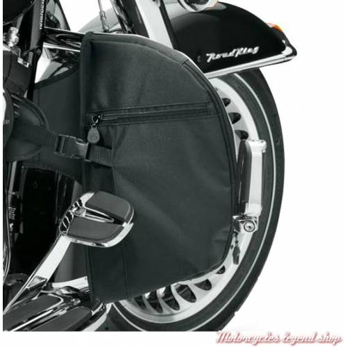 Bas de carénages souples Harley-Davidson de pare-jambes, toile lavable, noir, dos, 57100210