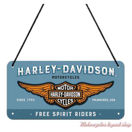 Plaque métal Free Spirit Riders Harley-Davidson