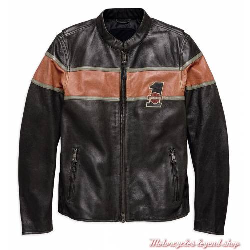 Blouson cuir Victory Lane Harley-Davidson homme