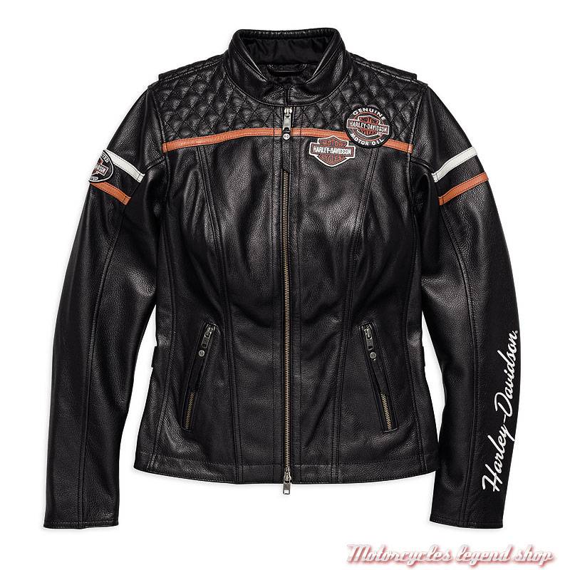 manteau moto harley davidson femme