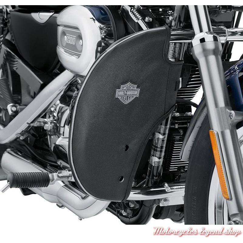 Bas de carénages souples Harley-Davidson de pare-jambes, Sportster, toile lavable, noir, 57100211
