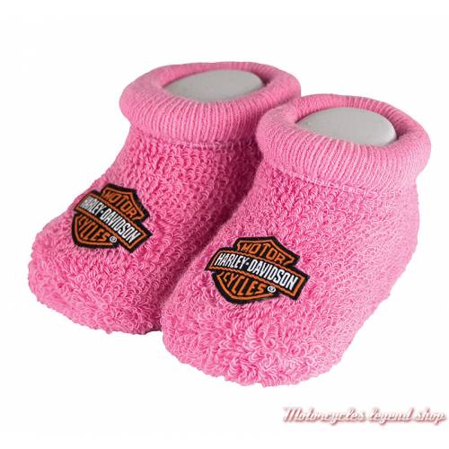 Chaussons bébé Bar & Shield rose Harley-Davidson