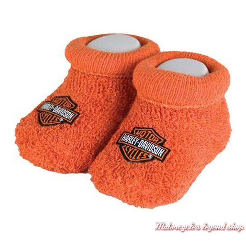 Chaussons bébé Bar & Shield orange Harley-Davidson, coton, nylon, S9LUL22HD