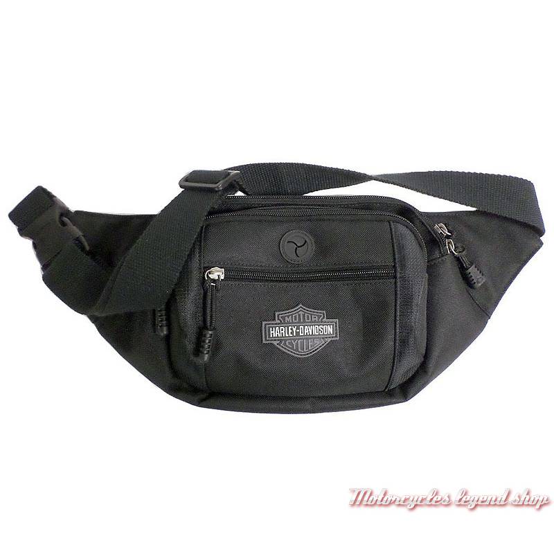 Sac besace Bar & Shield Harley-Davidson, mixte, noir, sangle réglable, BP2200S-GRYB&S