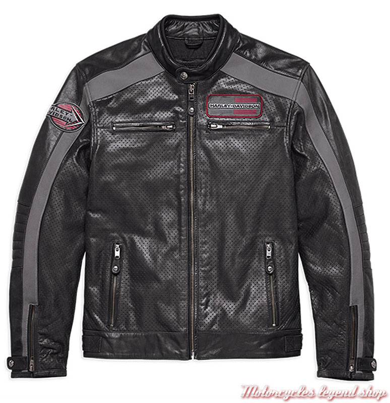 gilet cuir homme harley davidson