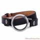 Bracelet cuir Medaillon Harley-Davidson femme