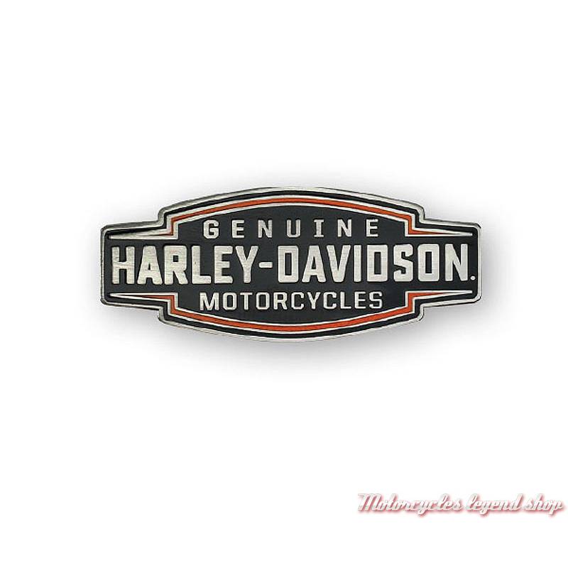 Pin's Velocity Text Harley-Davidson, metal nickel et noir, P327644