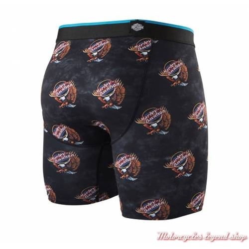 Boxer Night Eagle Harley-Davidson, homme, orange, noir, dos, Stance M803D18NIG