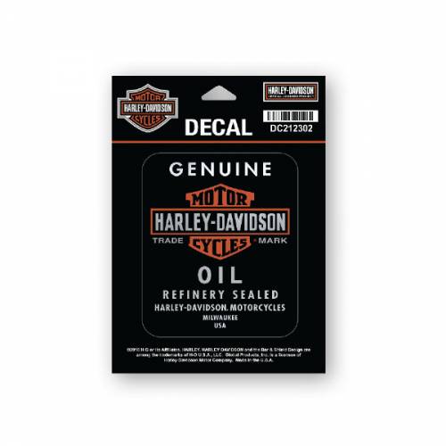 Stickers Genuine Oil Harley-Davidson, mat, DC212302