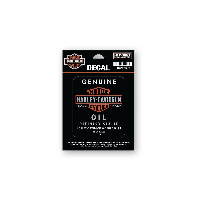 Stickers Genuine Oil Harley-Davidson, mat, DC212302
