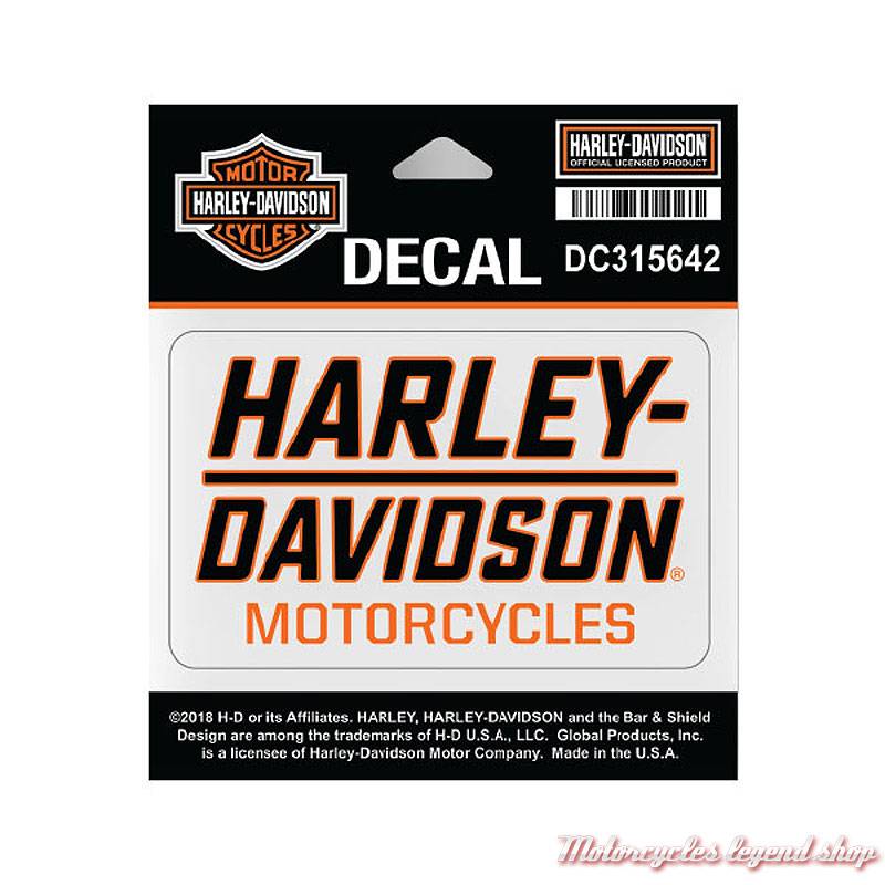 Sticker Traction Harley-Davidson, noir, orange, DC315642