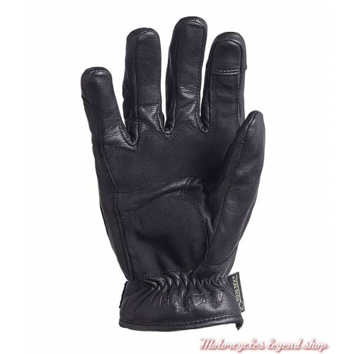 Gants cuir Lothian Goretex Triumph homme, noir, doublés, homologués, paume, MGVA18104