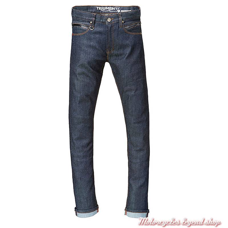 Jeans Lite Riding Triumph homme, bleu, doublé, protections, homologué, MDJS17119