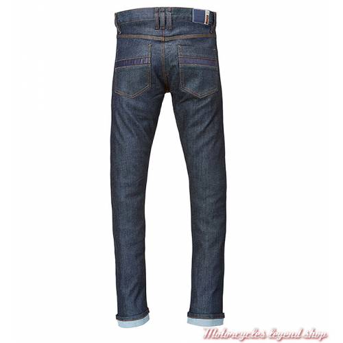 Jeans Lite Riding Triumph homme, bleu, doublé, protections, homologué, dos, MDJS17119