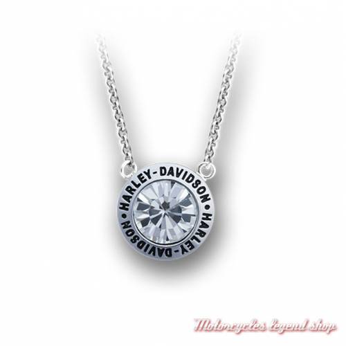 Collier argent Bling Harley-Davidson femme