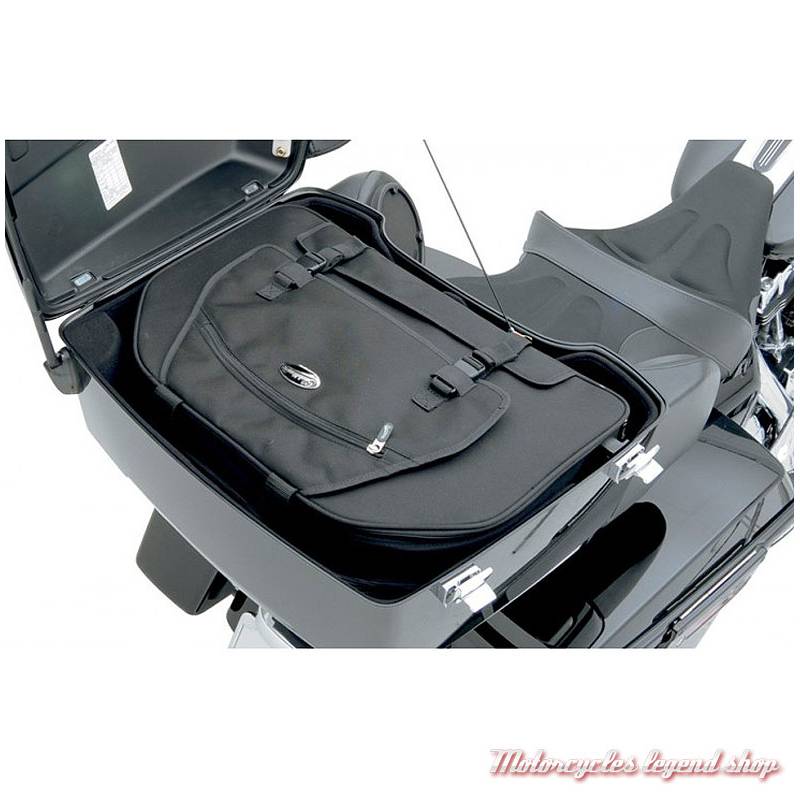 Sac pour porte-bagages Tour Pak Saddlemen, toile noire, doublé, 3516-0121