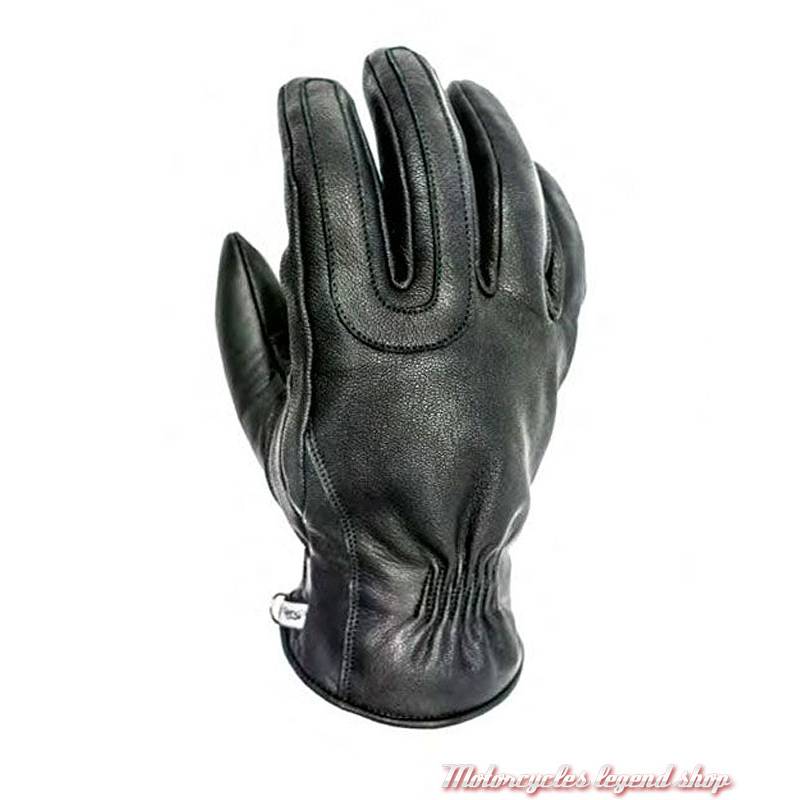 Gants cuir Mojave hiver Helstons homme, noir, homologués CE