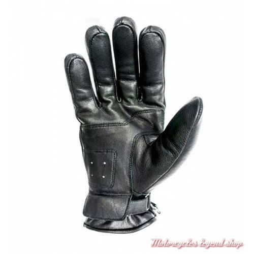 Gants cuir Mojave hiver Helstons homme, noir, homologués CE, paume