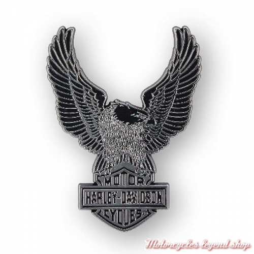 Sticker Upwing Eagle Harley-Davidson, relief, plastique chrome, DC328801