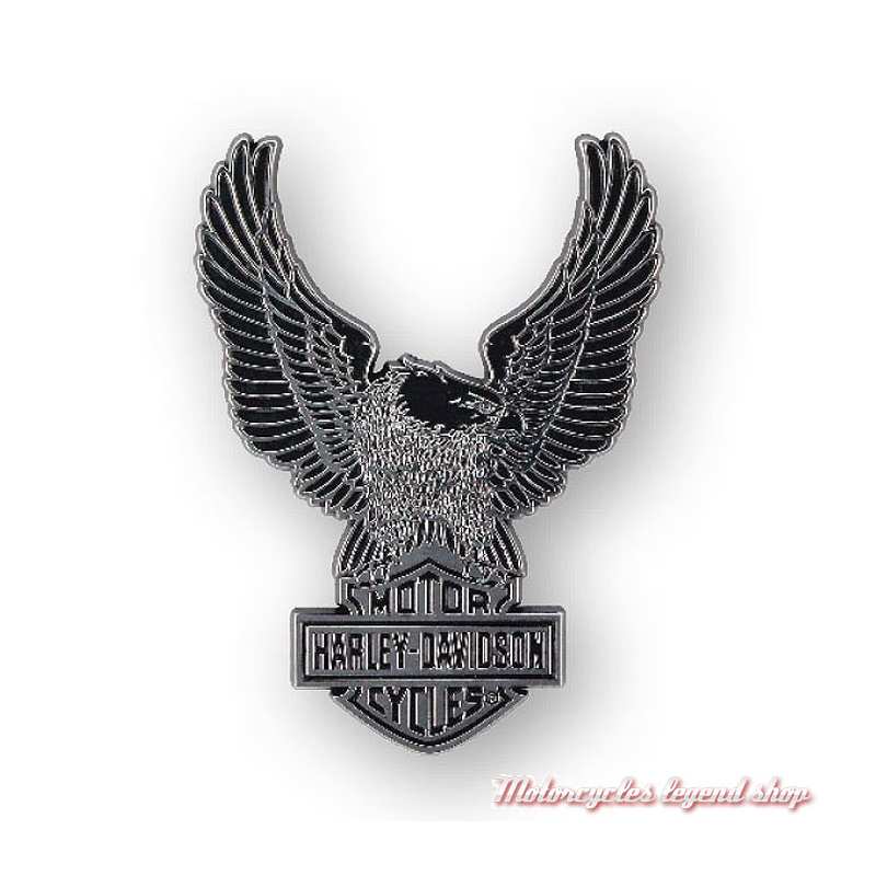 Sticker Upwing Eagle Harley-Davidson, relief, plastique chrome, DC328801