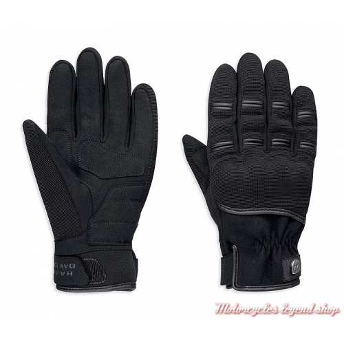 Gants Sarona Harley-Davidson homme, néoprène, spandex, noir, 98383-19EM