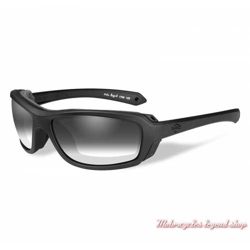 Lunettes jour/nuit Rage-X Harley-Davidson, noir mat, cavité intérieur amovible, HDRGE05