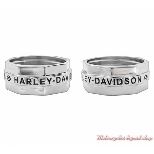 Bague acier Harley-Davidson homme