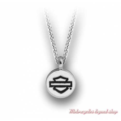 Collier argent Bar & Shield Harley-Davidson femme