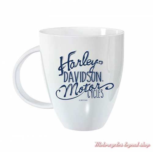 Mug Bistro Lustre Harley-Davidson, blanc brillant, 54 cl, 3WLM4912