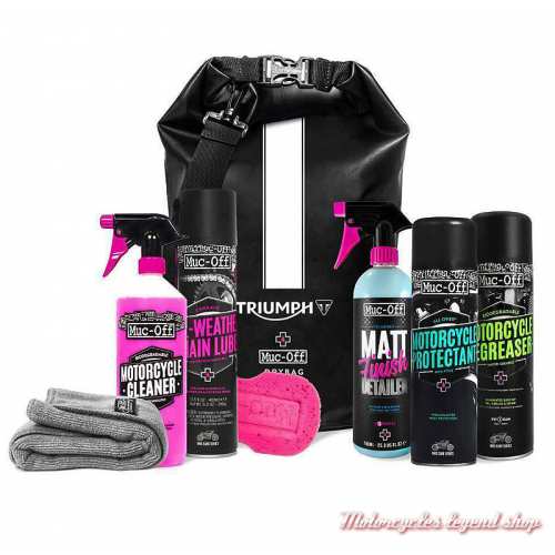 Trousse d'entretien moto Triumph, produits nettoyage Muc-off, A9930515