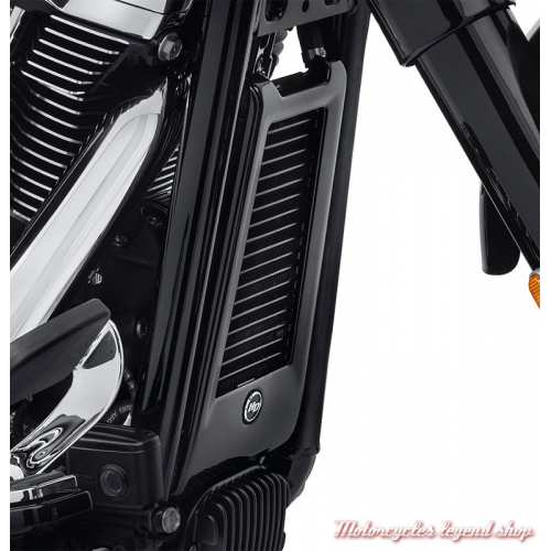 Cache de radiateur d&#039;huile Harley-Davidson, noir, visuel, 62500027