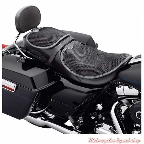 Coussin de selle Circulator Harley-Davidson, taille Large, respirant, noir, Harley-Davidson, visuel, 51076-10