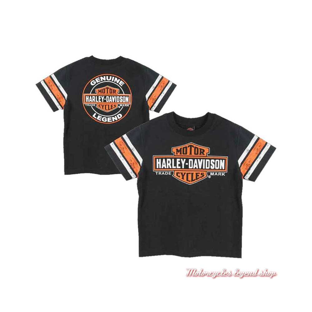 T-shirts Harley Davidson imprimés homme, femme et enfant Job lot