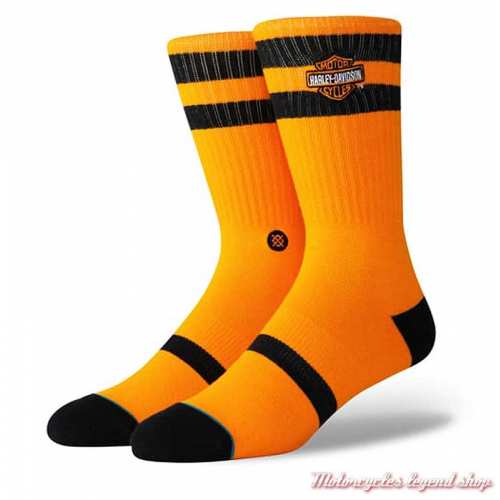 Chaussettes Ride One Harley-Davidson, unisexe, orange, noir, U556C19HAO/OR