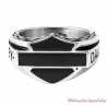 Bague acier Bar & Shield Harley-Davidson homme HSR0064