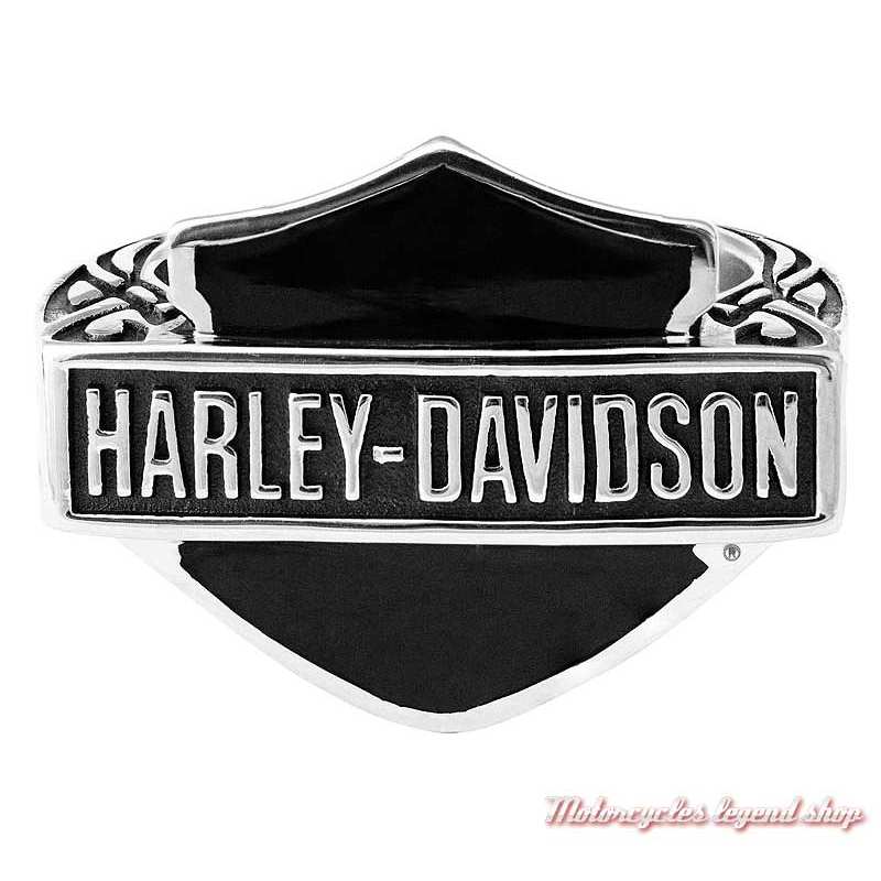 Bague acier Bar & Shield Harley-Davidson homme HSR0062