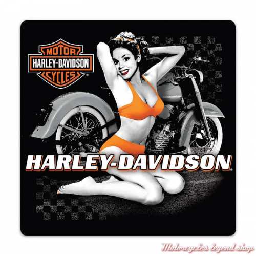 Plaque métal Flash Back Babe Harley-Davidson