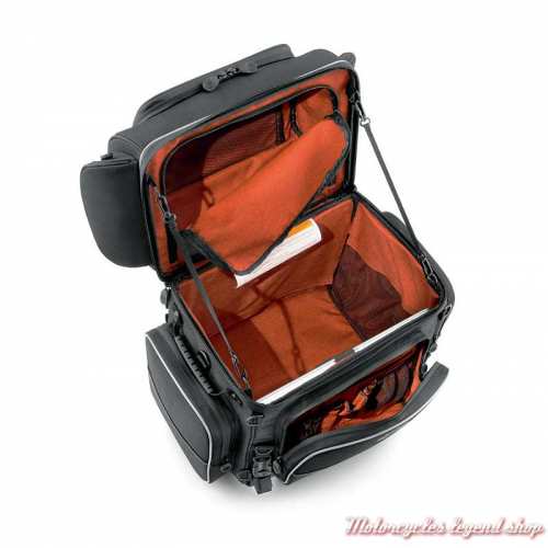 Sac Touring Premium Onyx Harley-Davidson, polyester noir, intérieur, 93300103