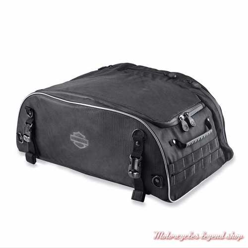 Sac Tour Pak pliable Premium Onyx Harley-Davidson, polyester noir, 93300124
