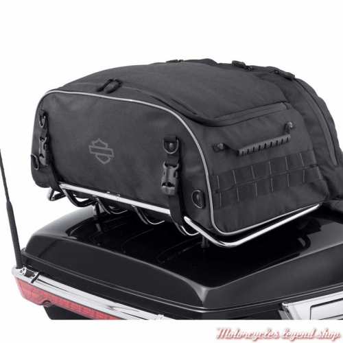 Sac Tour Pak pliable Premium Onyx Harley-Davidson, polyester noir, visuel, 93300124