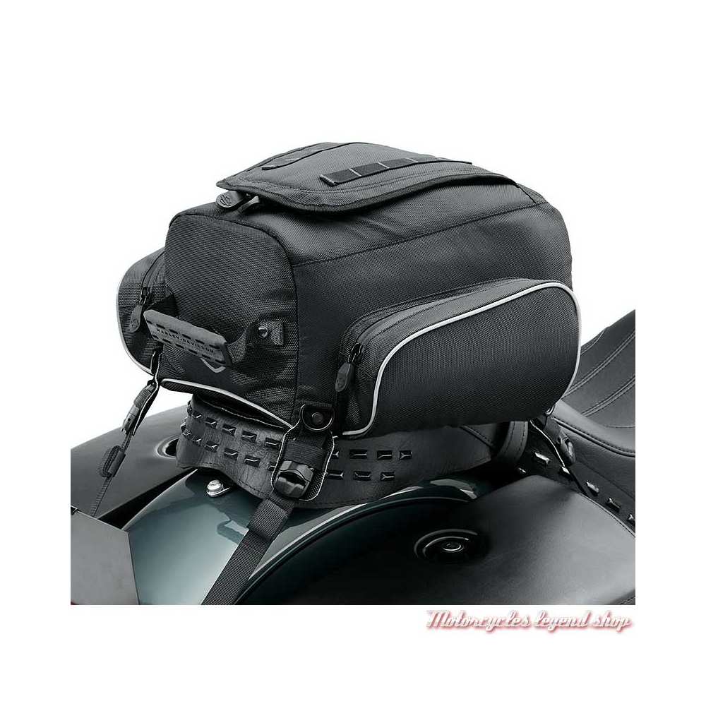 Sacoche arrière Premium Onyx Harley-Davidson, polyester noir, visuel, 93300106