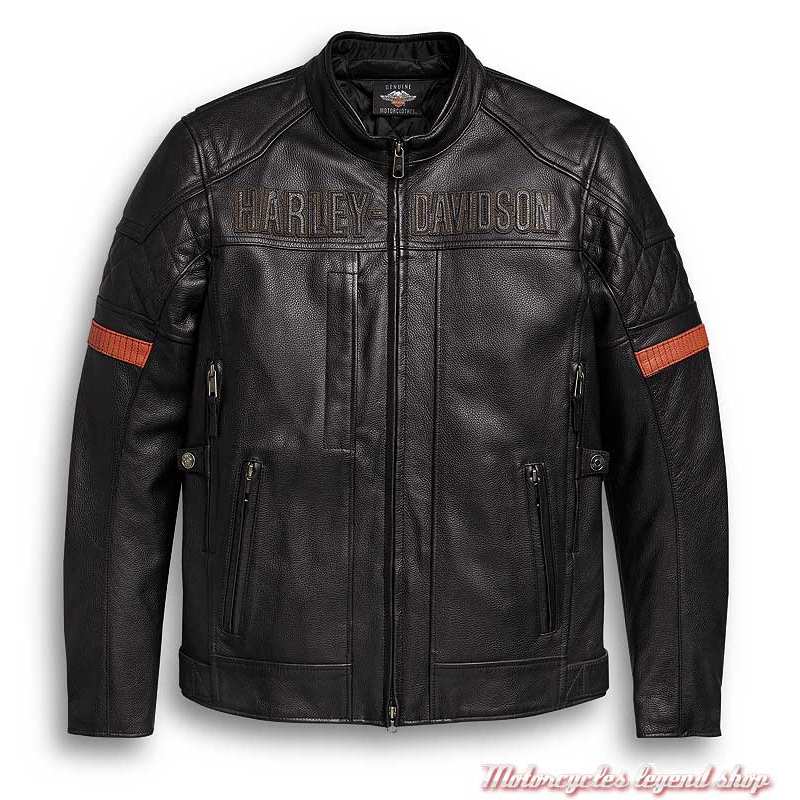 gilet cuir homme harley davidson