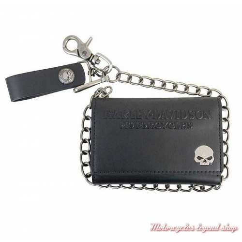 Portefeuille chaine Biker Skull Harley-Davidson